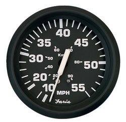 Euro Speedometer Black 55 MPH