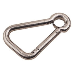 Asymm Snap Hook W/Eye SS 4-3/4"