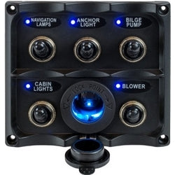 Switch Panel Nylon IP68 5 Toggle
