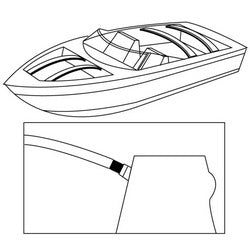 Cover Support Bow Fiberglass 96"