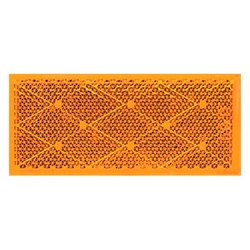 Rectangular Reflector Amber (1PK)