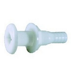 Thru Hull Straight Plastic 3/4"