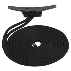 Double Braid Nylon Dock Line Black 5/8"x30'