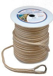 Double Braid Nylon Anchor Line 3/8" x 60' Gold/White