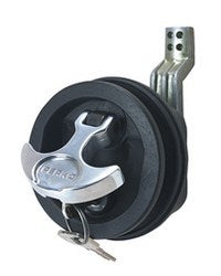 Surface Lock & Latch Straight BK