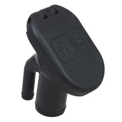 Vented Gas Fill Flip-Top Black Angled