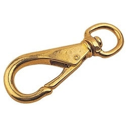 Swivel Eye Snap Brass #3 4-1/2"