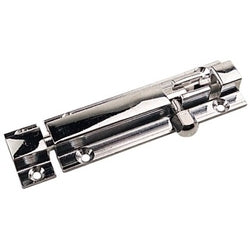 Barrel Bolt Chrome Brass 2"