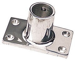 Chrome Zinc Rectangular Base 90D 7/8"