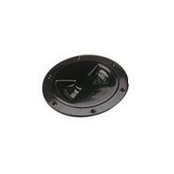 Screw Out Deck Plate Black 5-1/2"