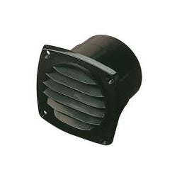 Hose Vent 3" 2-7/16" Flange Black