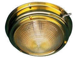 Dome Light Lens Brass 4" (D)