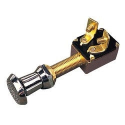 Push Pull Switch Brass 2 Pos