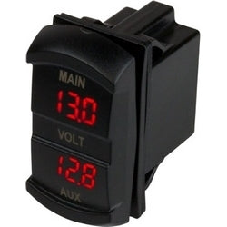 Dual Volt Meter Rocker Switch