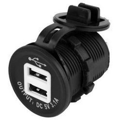 USB Power Socker Dual Round