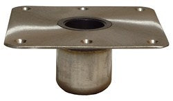 Spring-Lock Base Square SS Satin