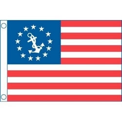 Flag Yacht Ensign Sewn  16"x24"