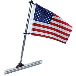 Pontoon Rail Pole & US Flag 30"