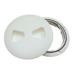 DECK PLATE SCREW-OUT WHITE 4"