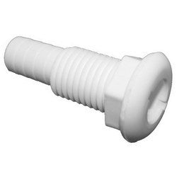 Thru-Hull Straight White 3/4"